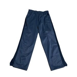 Nike Sweatpants Mens XL‎ Gray/Black Therma Fit Straight Swoosh Pockets Fleece